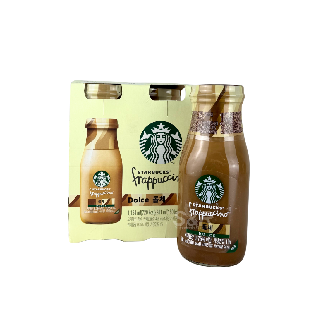 Starbucks Frappuccino Dolce 4pcs x 281mL Starbucks Frappuccino Dolce 4pcs x 281mL